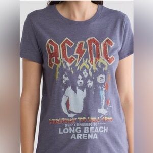 NWOT Lucky Brand x AC/DC Women Studded Short Sleeve Tee XS